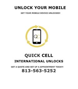 Unlock your mobile today