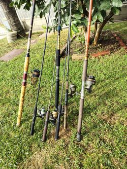 7 fishing poles