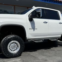 Kmc IMS 552 Silver / Machine Face 18x9 +0 Offset 8x180 With Toyo R/T Trail 37x12.50R18 Tiresπ₯π₯π₯π₯
