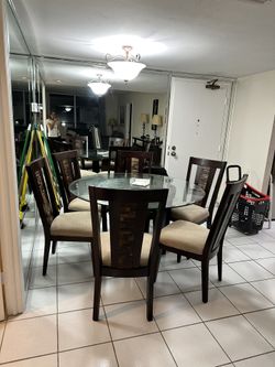 Dining Table Chairs And Matching Buffet