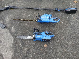 Battery landscaping tools