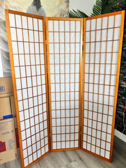 BRAND NEW FOLDING SCREEN BAMBOO BROWN