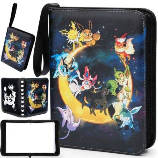 custom pokemon card binders 4 Mini Album Bundle For Cards - Sleeves Included - Protect Your Deck In Style Custom Made Vault X 9