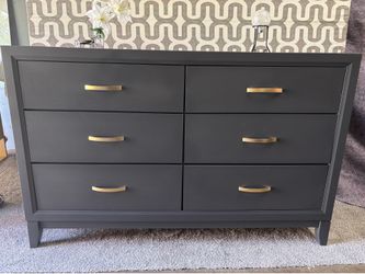 Modern gray ashely  dresser  64”