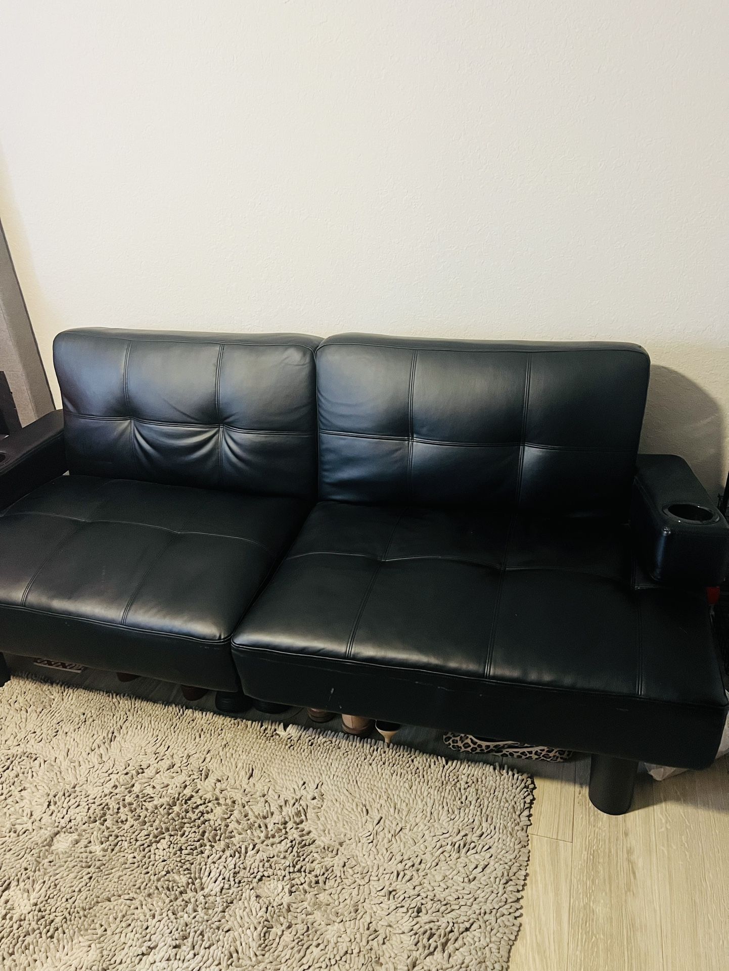 Leather Futon 