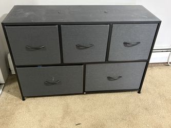5 Drawer Fabric Storage Dresser