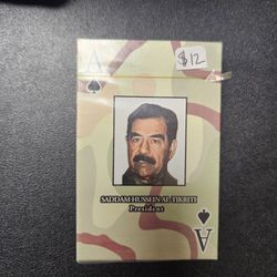 Sadam Hussein Playing Cards 