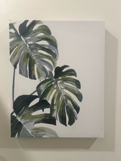 Monstera canvas painting