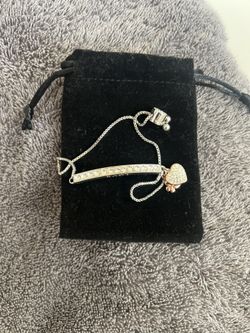 Silver Sparkly Bracelet (Love Written On It)