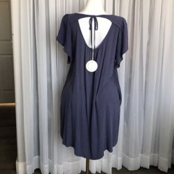 Umgee Ruffle Sleeve Dress With Pockets Size XL