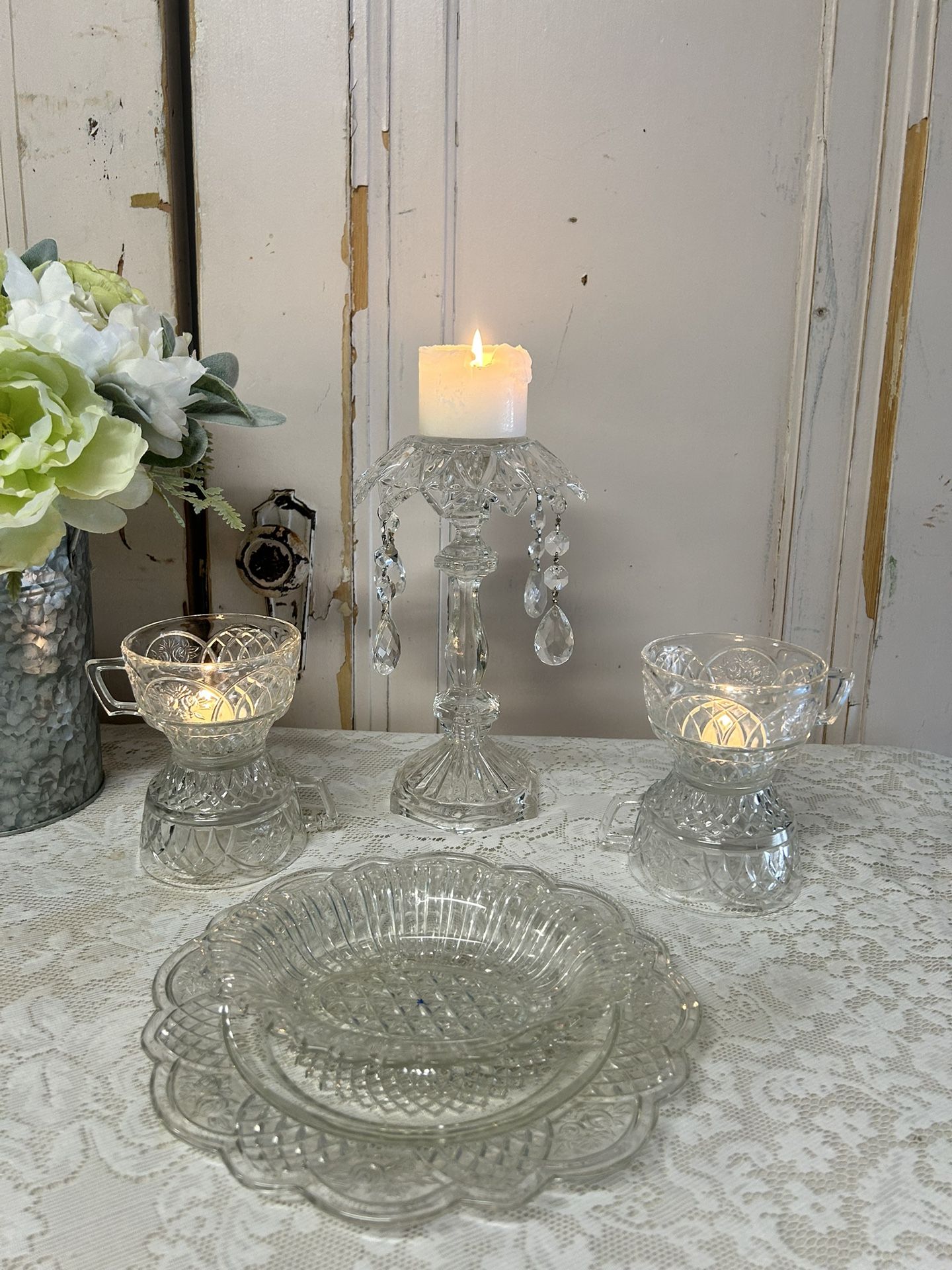 Vintage Glass Candle Holders - Collection