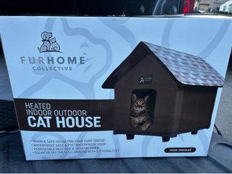 Elevated, Heated Cat Houses for Outdoor Cats, Weatherproof Insulated
