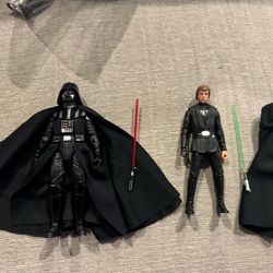 Star Wars Black Series Vader And Luke Skywalker Lot 
