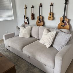 Thomasville Storage Sofa – Light Gray – Excellent Condition