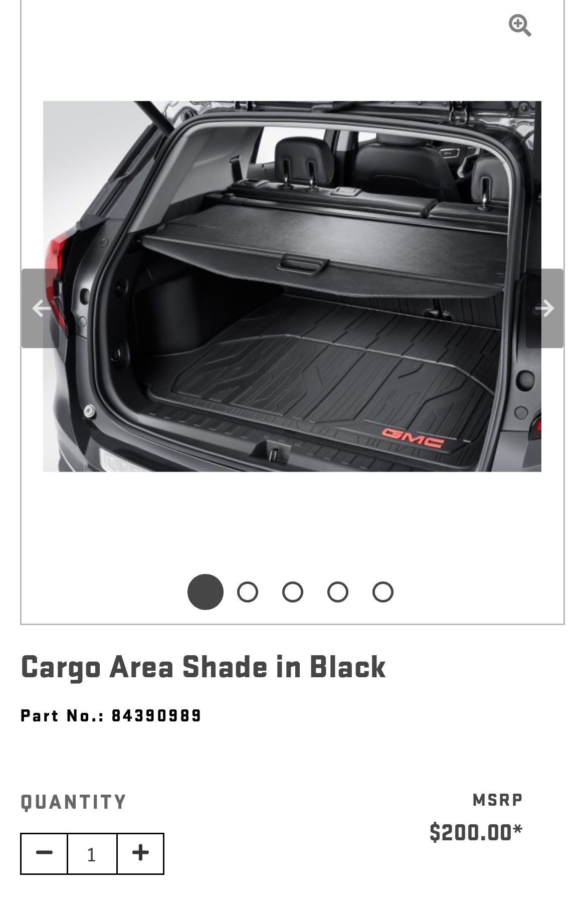 2023 Gmc Acadia Cargo Cover