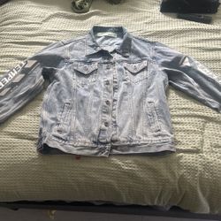 Off white denim jacket XL