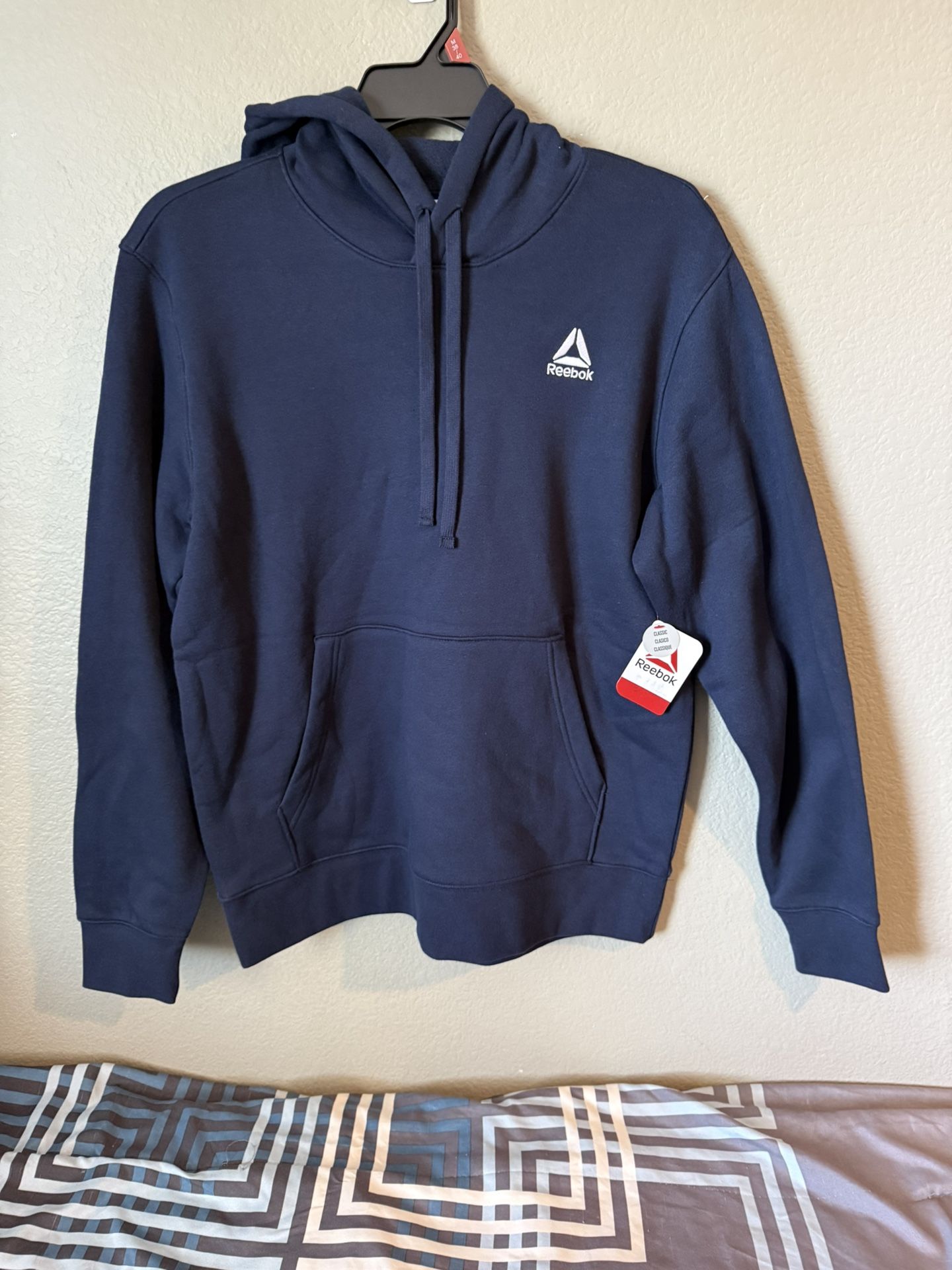 Reebok Men's Size Medium Men's Logo Fleece Hoodie Sweatshirt
