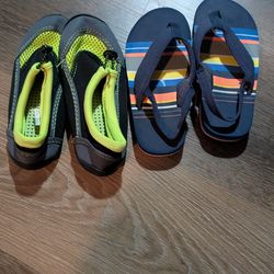 Kids Water Shoes and Flip Flops Size 11/12