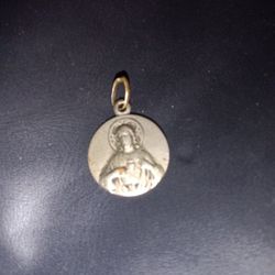 Very Old Sterling Silver Jesus Pendant.