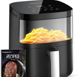 (239)
Air Fryer, Beelicious 8-in-1 Smart Compact 4QT Air Fryers, with Viewing Window, Shake Reminder, 450°F Digital Airfryer with Flavor-Lock Tech, Di