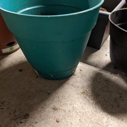 Green 16" diameter Self Watering Round Plant Pot 
14" high.