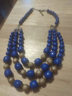 Vintage royal blue necklace
