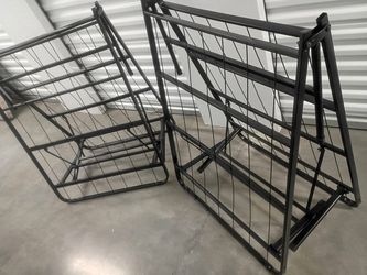 Black Metal Folding Bed Frame
