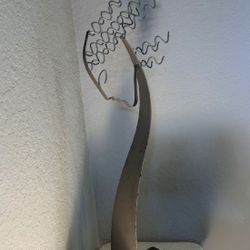 MidCentury Modernist Metal Sculpture of Female Silhouette by Curtis Jere