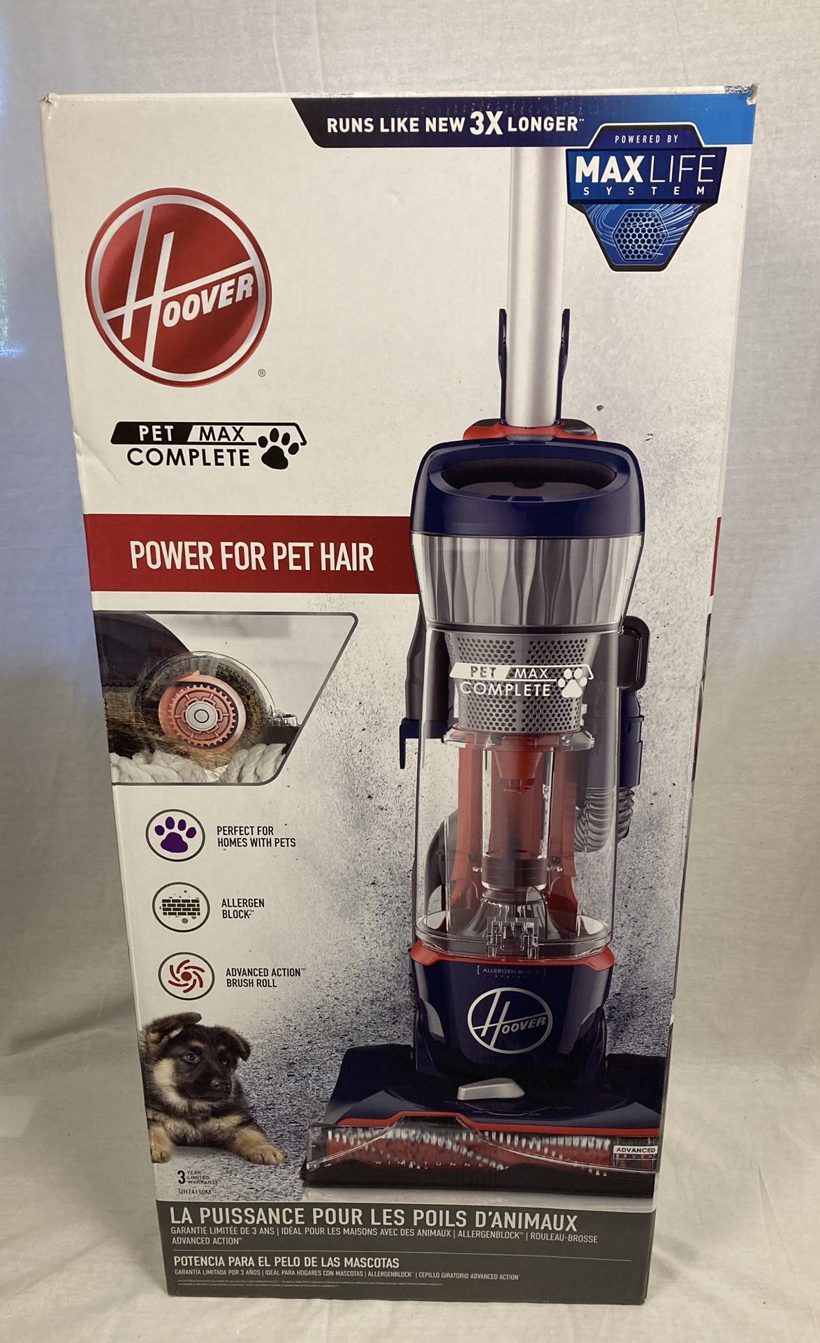 Hoover Pet Max Complete Bagless Upright Vacuum Cleaner UH74110M