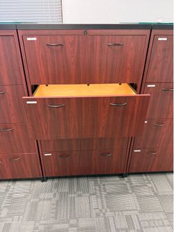 Nice wood office furniture lateral file cabinets