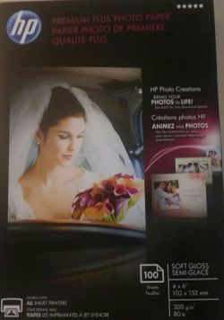 100 sheet Photo Paper. HP