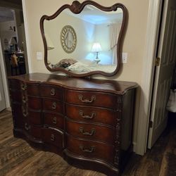 Antique Mahogany Five Piece Bedroom Suite