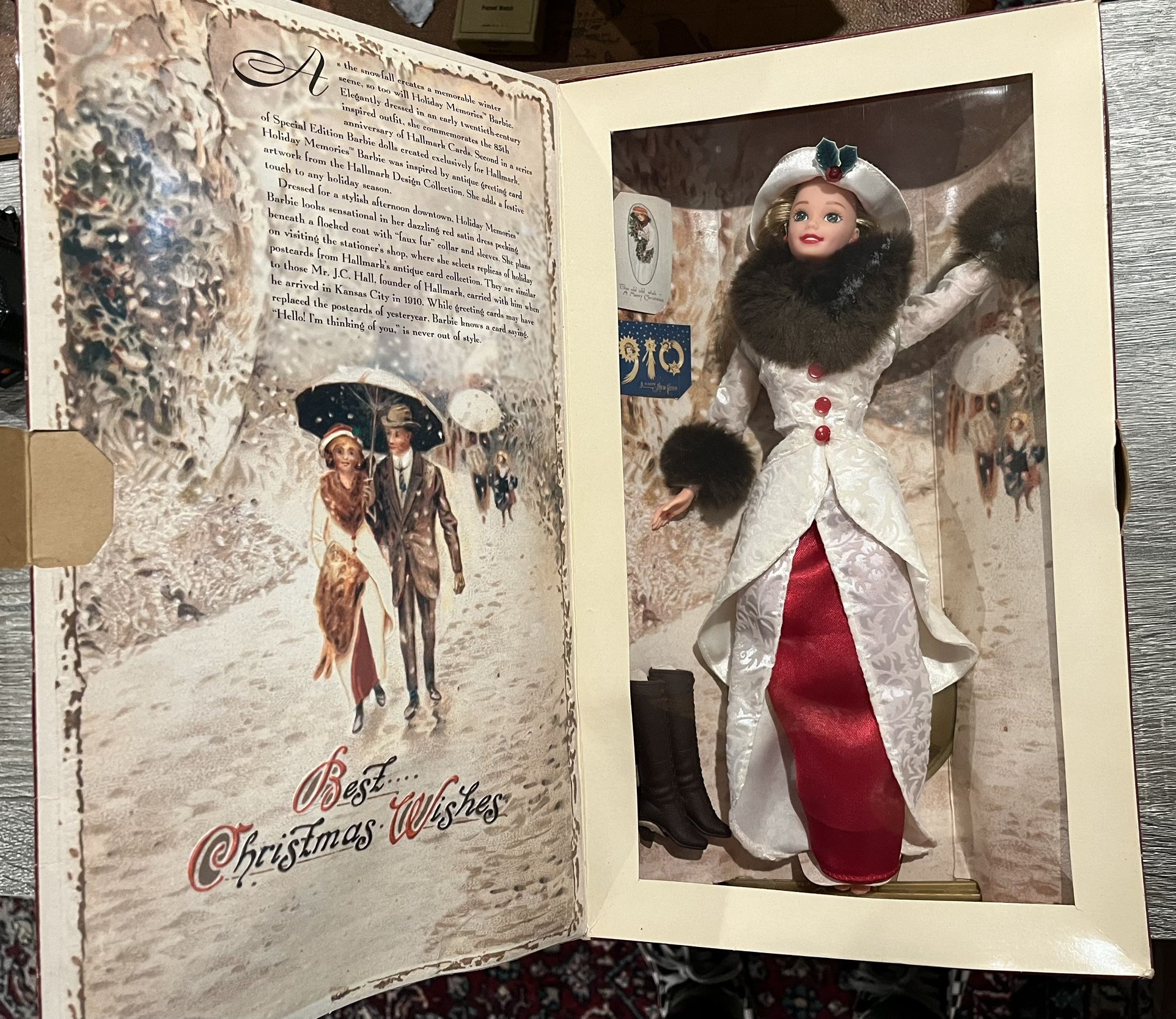 Vintage Hallmark Special Edition Holiday Memories Barbie - 1995 Doll