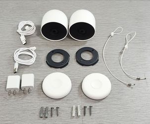 Google Nest Cam Security Indoor Outdoor Camera Battery   2-Pack - TESTED