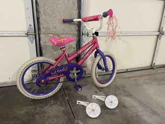 Kids bike, 16 inches, with training wheels