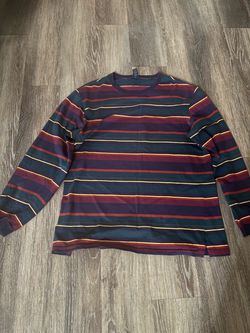 Striped Long Sleeve Crewneck Shirt