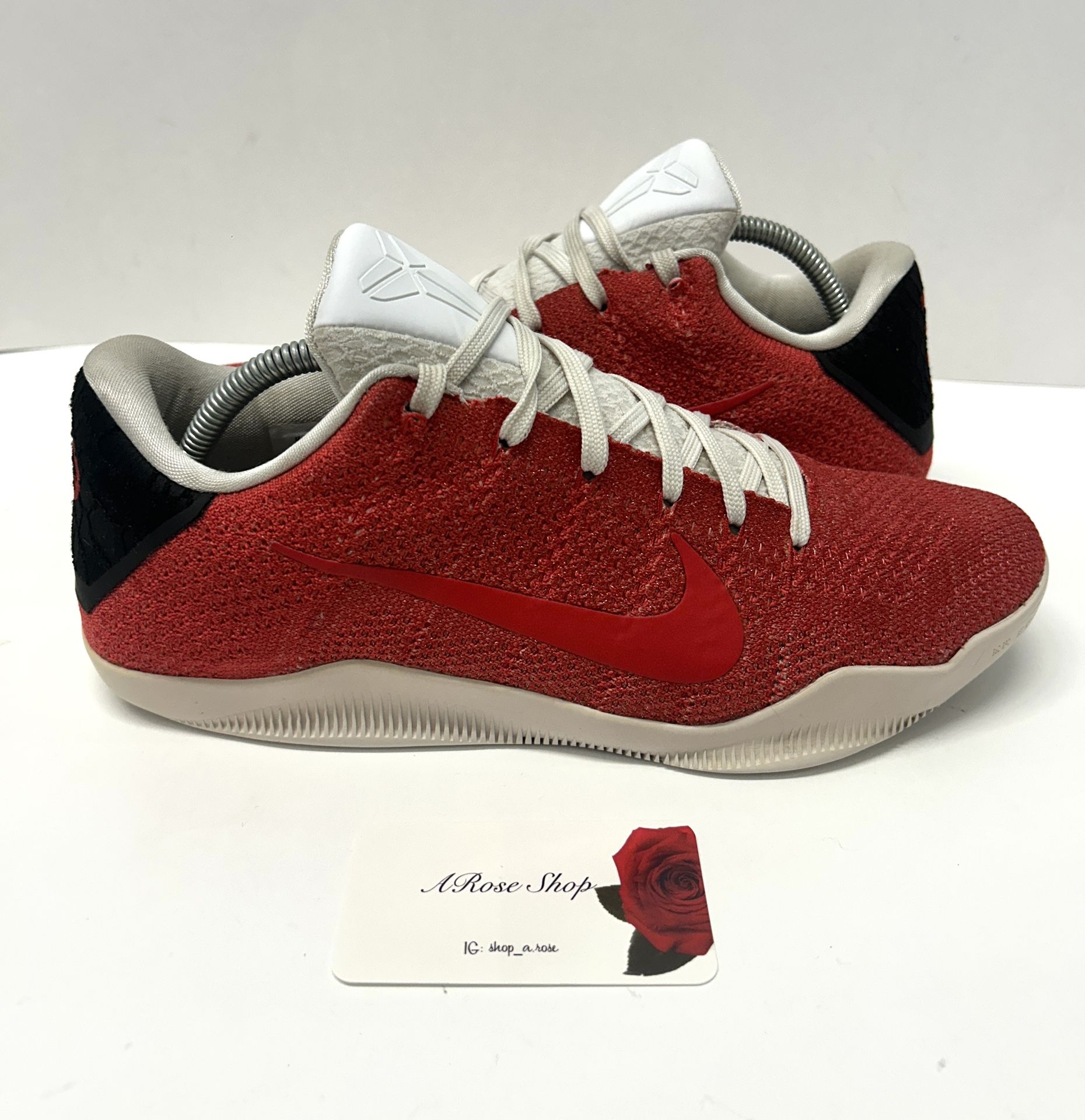 Nike Kobe 11 Elite Flyknit iD Low ‘Red Black’ (835649 996) Shoes Size: 10 M