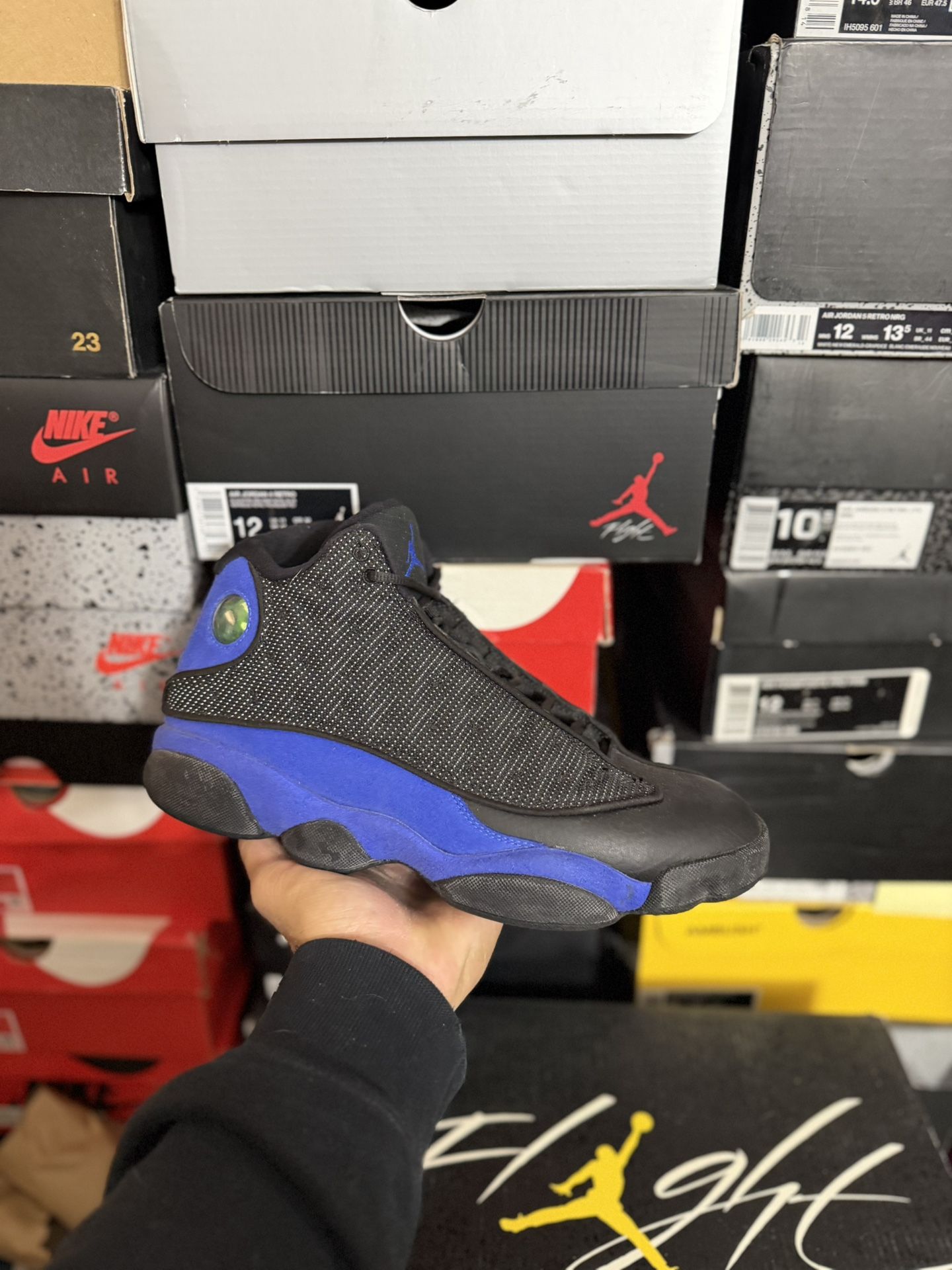 Jordan Black Hyper Royal 13s size 9.5 USED But Clean