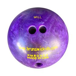 Heavy 90s purple sparkle bowling ball