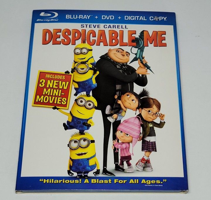 Despicable Me (Blu-ray + DVD, 2010) w/slipcover