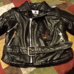 Black Leather Jacket Bike Star Motorcycle Apparel