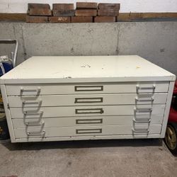 5 Drawer Metal Artist cabinet