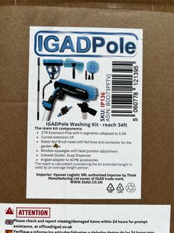 Motorhome washing pole
