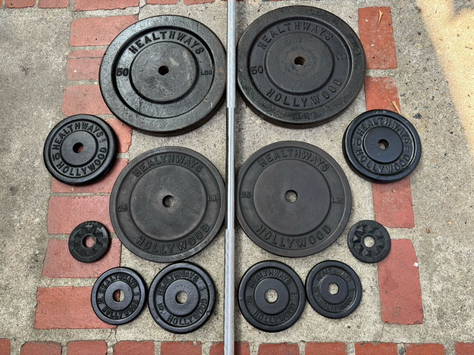 Standard Weight Set 190 Lbs+ Bar