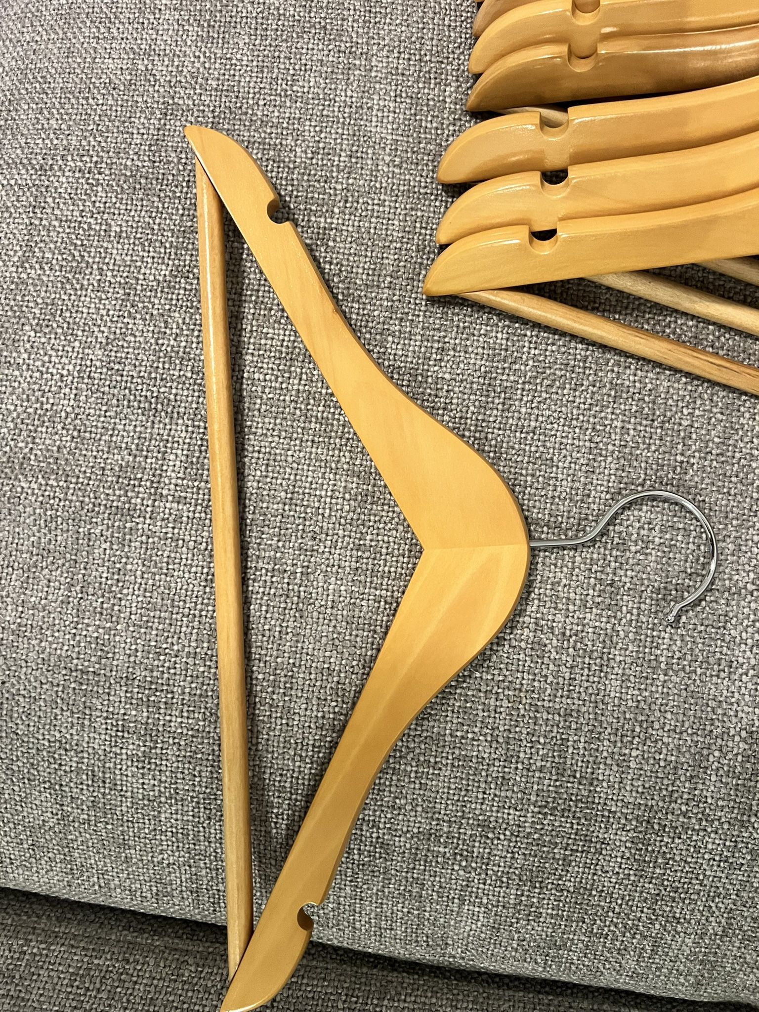 Set of 41 Kids Wooden Hangers – Sturdy & Smooth Finish