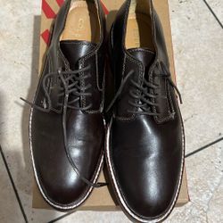 Clean Men’s Morris Plain Oxford  Shoes In Brown Leather Size 8/5 