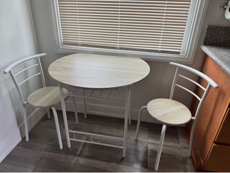 Drop Leaf Dining Table Set for 2