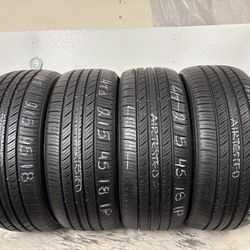 Set 4 Tires 215 45 18 Toyo Proxes A40 High Tread