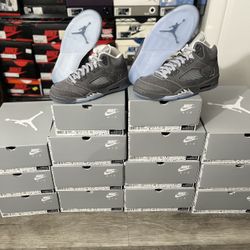 nike air jordan 5 wolf grey size 10/10.5/11.5/12 deadstock ds brand new og all included