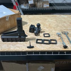 Adjustable Trailer Hitch w/ Tri-Ball – Fits 2” Receiv